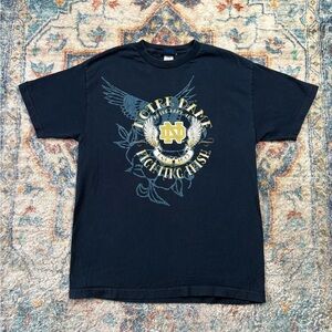 Vintage Notre Dame Fighting Irish Logo T-shirt Medium